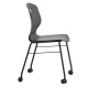Arc Four Leg Chair Classroom / Visitor Chair  With Mobile Castors 